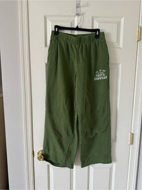 PacSun Olive Green Lounge Joggers with Logo